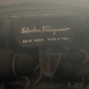 Salvatore Ferragamo Brown Fabric Interior